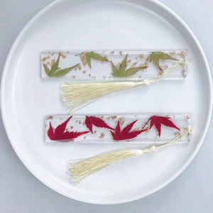 Marque-pages en résine avec <span class=keywords><strong>fleurs</strong></span> <span class=keywords><strong>séchées</strong></span> naturelles, marque-pages artisanaux avec <span class=keywords><strong>fleurs</strong></span> pressées pour l'école, le bureau, les étudiants et les librairies - Product Image 4