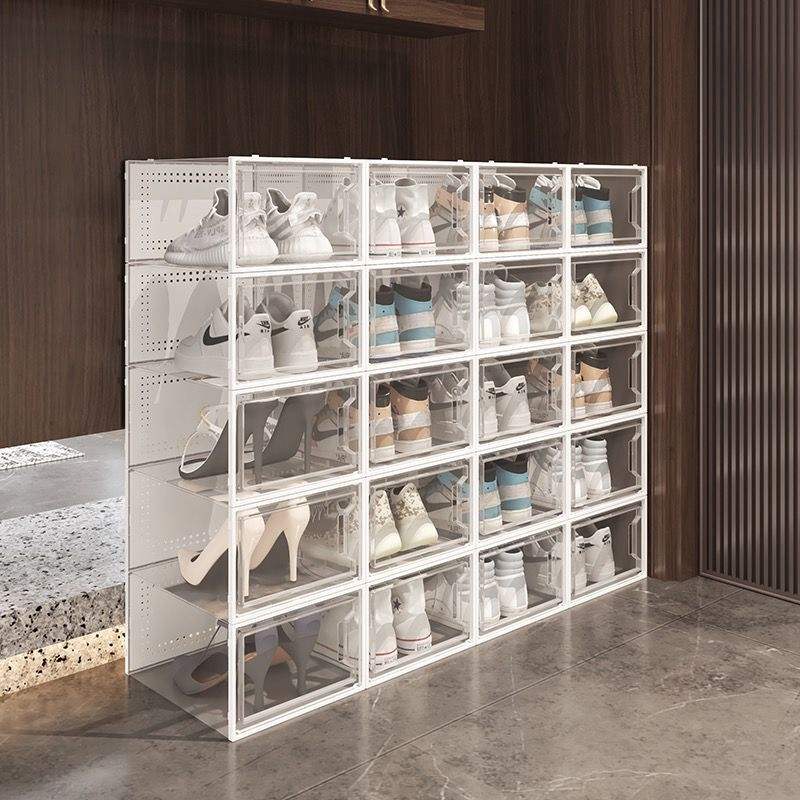 Transparent Shoe Box Storage Drawer Type Plastic Shoe Rack