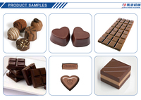 Machine à fabriquer des chocolats automatique commerciale, chocolat triangulaire, chocolat aux noix, barre chocolatée aux céréales, chocolat en forme de pièce de monnaie
