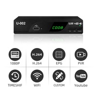 Boîtier Smart TV Afrique HD 1080P, Antenne Tuner TV Numérique Intérieure Longue Portée 174-862 MHz, Convertisseur pour l'Afrique