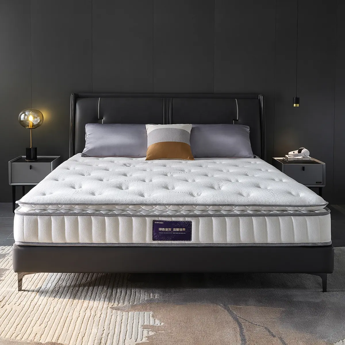 105323 Quanu vente en gros matelas fin de haute qualité matelas de matières premières de haute qualité