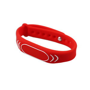 Silikon bileklik NFC 213 çip NFC ve RFID erişim kontrolü 55-65mm çap 13.56 MHz frekans bileklik - Product Image 2