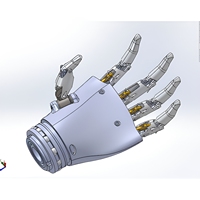 Bagian Robot Mesin CNC 5 Axis, Lengan dan Tangan Robot Bionik, Komponen Mekanik 3D, Pabrik Otomasi Mekanik Khusus
