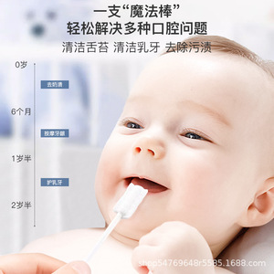 Infant Oral Cleaner Soft Gauze Toothbrush For Baby Teeth Tongue Cleaning Fresh Breath Portable Design - Product Image 2