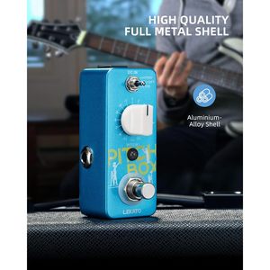 Pédale de changement de tonalité Lekato, aluminium bleu, compacte, effet de guitare, True Bypass, pédale musicale - Product Image 5