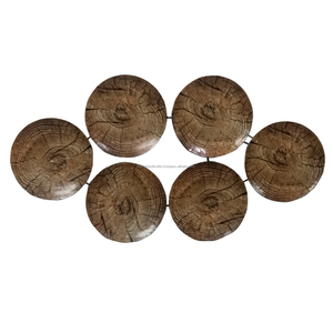 Grandes assiettes décoratives en métal forgé doré, 30 pièces, pour décor mural - Product Image 3