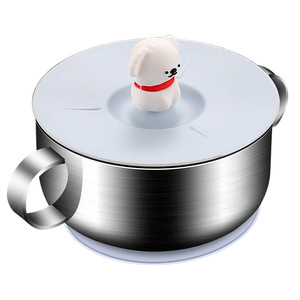 Bol à double poignée en acier inoxydable 316 avec couvercle, ventouse, épaissi et isolé, pour enfants - Product Image 1