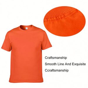 Wholesale Custom Men's T-Shirts 100% Cotton Round Neck Casual T-Shirts with Printing Blank Plain Design - Product Image 4