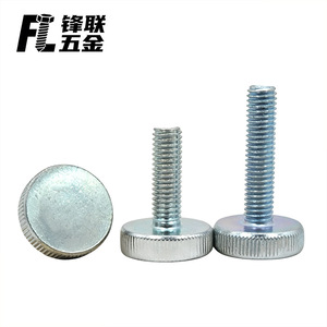Tornillo moleteado de cabeza plana galvanizado en zinc Fenglian, acero al carbono Q235, grado A, GB835, nivel 4.8, para construcción - Product Image 2