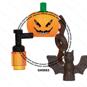 G0185 Halloween Series Little Boy Witch Werewolf Laughing Pumpkin Mini DIY Plastic Building Blocks Figures Toys for Kids - Product Image 4