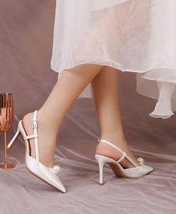 Ingrosso Moda Estate di Lusso <span class=keywords><strong>Tacchi</strong></span> Alti <span class=keywords><strong>Bianchi</strong></span> <span class=keywords><strong>Tacchi</strong></span> Alti da Donna Sandali da Sposa Scarpe da Donna - Product Image 3