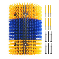 Brosse à gratter semi-ronde Shengfeng pour bovins et chevaux avec tondeuse à moutons pour massage du bétail dans les élevages de porcs