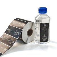 Etiquetas de Botellas de Vino con Estampado de Lámina de Lujo, Rollos de Etiquetas de Vinilo Impresas Personalizadas, Impresión con Lámina/Relieve, Certificación ISO, Impermeables