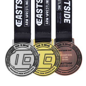 Nuevas Medallas Deportivas de Metal, Aleación de Zinc, Esmalte, Chapado en Oro, Plata y Bronce, Fundidas a Presión, para Personalizar para Clubes Deportivos - Product Image 3