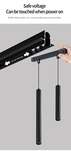 PNY Haute Qualité DC48V Magnétique Piste Pendentif Lumière Intérieur Salon Boutique Hall Suspendus COB Projecteurs - Product Image 5