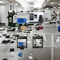 Tour CNC UTEC UT400 Max, double broche, 3 axes, haute précision, centre de tournage avec système FANUC, outils de scellement