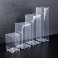 Boîte en plastique PET transparente personnalisée, recyclable, de luxe, avec estampage à chaud PVC, OEM ODM, pliable, pour cosmétiques et cadeaux