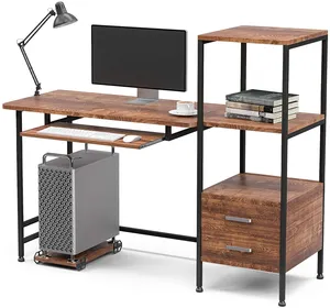 가정 사무실 책상 쓰기 컴퓨터 책상 55 "서랍/키보드 쟁반/저장 선반 현대 간단한 작풍 PC 노트북 학문 테이블