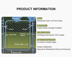 Clôture en fil barbelé en promotion, panneaux de clôture sur mesure, panneaux de clôture à mailles losangées robustes pour l'extérieur, pour l'isolation régionale - Product Image 3