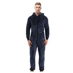 E0110TA42 nueva tendencia con capucha de manga larga estampado de <span class=keywords><strong>camuflaje</strong></span> polar Casual pijamas de una pieza hombres ropa de dormir Sehe moda - Product Image 4