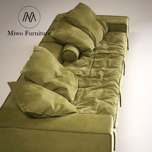 ชุดโซฟาผ้าสไตล์เชสเตอร์ฟิลด์ ดีไซน์อิตาลี สำหรับ 3-4 ที่นั่ง เหมาะสำหรับตกแต่งภายในห้องนั่งเล่นในโรงแรมหรืออพาร์ตเมนต์ สไตล์โมเดิร์น - Product Image 3