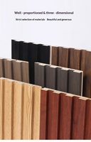 Panneaux muraux en WPC à installation rapide, différentes couleurs - Panneaux muraux 3D imperméables pour chambre à coucher, entrepôt, hôpital, intérieur