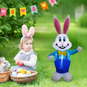 Conejo Inflable de Pascua de 3.5 Pies con Luces LED Integradas, Resistente al Agua IP44, Decoración para Jardín y Patio Exterior - Product Image 4