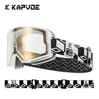 Logo personnalisé lunettes de soleil unisexe ski neige planche sports de plein air lunettes de soleil lunettes photochromique lentille magnétique uv400 protection