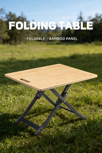<span class=keywords><strong>Table</strong></span> <span class=keywords><strong>pliante</strong></span> en <span class=keywords><strong>bambou</strong></span> et bois pour le <span class=keywords><strong>camping</strong></span>, cadre en aluminium, pour l'extérieur, pour la maison, pour les collations, le dîner, rangement facile - Product Image 5