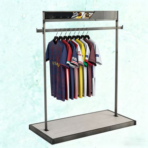 Rak pakaian logam tahan lama bingkai iklan terintegrasi untuk tampilan Promosi - Product Image 3