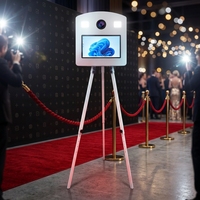 Photomaton avec écran tactile 15,6 pouces en métal pour mariages et fêtes, avec flight case, provenant de fournisseurs