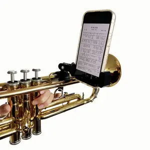 New Arrival 360 Rotating Adjustable Musical Instrument Holder Trumpet Stand for Cell Phone