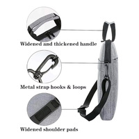 Sac fourre-tout pour ordinateur portable avec logo personnalisé, sac à bandoulière réglable pour le travail et les voyages, grande capacité, sac fourre-tout portable en Oxford