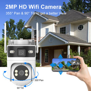 双镜头高清无线云台监控摄像头AI全彩人体运动检测室外室内WiFi智能家居室外摄像头 - Product Image 3