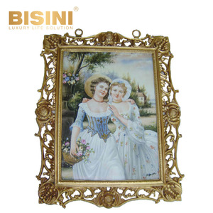 Dipinto Classico in Stile Europeo con Figure, Quadro da Parete per Soggiorno, Ritratti Europei Antichi, Dipinto per Ingresso - Product Image 1