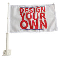 Banderas Personalizadas para Ventanas de Auto, Estilo Bandera, para Publicidad Exterior, 100% Poliéster, Impermeables y Duraderas, Listas para Enviar