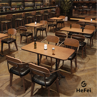 Ensembles de table et de chaises à manger contemporains en cuir personnalisés