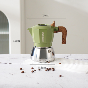 <span class=keywords><strong>Cafetière</strong></span> Moka en acier inoxydable à double valve, machine à expresso <span class=keywords><strong>italienne</strong></span>, <span class=keywords><strong>cafetière</strong></span> à poser sur le poêle pour <span class=keywords><strong>2</strong></span> <span class=keywords><strong>tasses</strong></span>, <span class=keywords><strong>cafetière</strong></span> à double sortie - Product Image 2