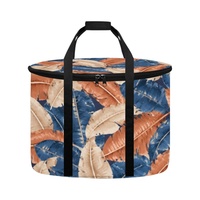 Sac de transport réutilisable pour autocuiseur, motif feuilles, imprimé botanique tropical, pour le transport d'appareils de cuisine