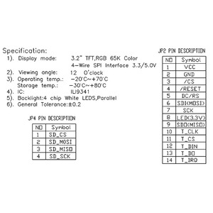 Nhà sản xuất bán <span class=keywords><strong>3</strong></span>.2 "320*240 240x320 IPS TFT LCD hiển thị module với <span class=keywords><strong>ili9341</strong></span> IC SPI giao diện cho nhận dạng thông minh - Product Image 6