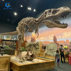 Esqueleto de dinossauro para museu, tamanho de vida