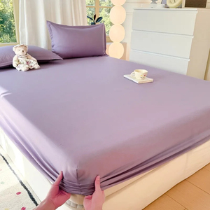 Drap-housse en coton de haute qualité, élastique, toutes saisons, pour adultes, 200 fils, couleur unie, usage hospitalier, ultra doux, draps-housses modernes - Product Image 2