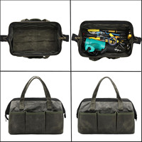Sac de transport pour électricien, logo OEM, imperméable, robuste, capacité de 300 lb, hauteur réglable, fermeture à boucle, 20 à 24 poches