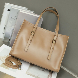 Sac fourre-tout d'hiver en cuir véritable de luxe pour femmes grande capacité Style Vintage poignée supérieure sac à main épaule bandoulière sac à main - Product Image 4