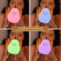 Veilleuse en silicone souple et mignonne en forme de canard, à intensité variable, rechargeable, lampe de chevet en forme d'animal en peluche / Lampe Canard