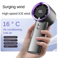 Ventilateur portable pour produit de maison intelligente Style moderne Régulation de vitesse en continu Longue endurance Utilisation en extérieur Affichage numérique intelligent