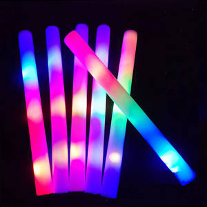 Özel Logo promosyon 48cm parti düğün konser yanıp sönen tezahürat konser tezahürat için Led ışık up köpük sopa Batons parti - Product Image 6