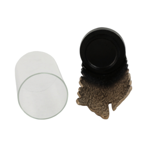 Portacandele a colonna astratto moderno in metallo e vetro, a forma di uragano, per decorazioni domestiche, centrotavola, in alluminio - Product Image 6