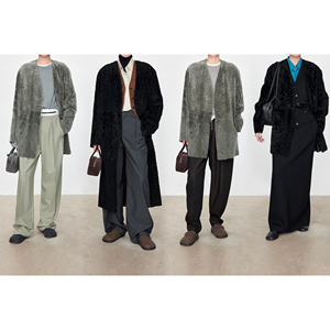 Cappotto lungo da <span class=keywords><strong>donna</strong></span> in vera pelliccia di <span class=keywords><strong>Shearling</strong></span> di alta qualità di alta qualità - Product Image 4