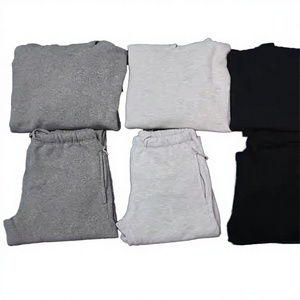 New Brand 100% Cotton Luxury Designer Men's Tracksuit Sweatpants and Jogger Hoodie Set with Velour Fabric 420g - Product Image 3